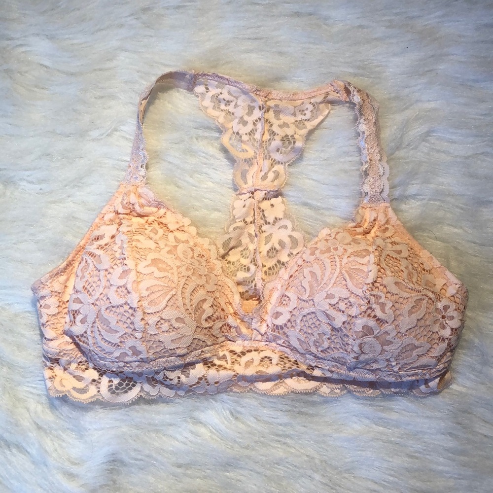 Baby Pink Lace Bralette